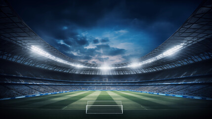 Fototapeta na wymiar Luxury of Football stadium 3d rendering, Illustration