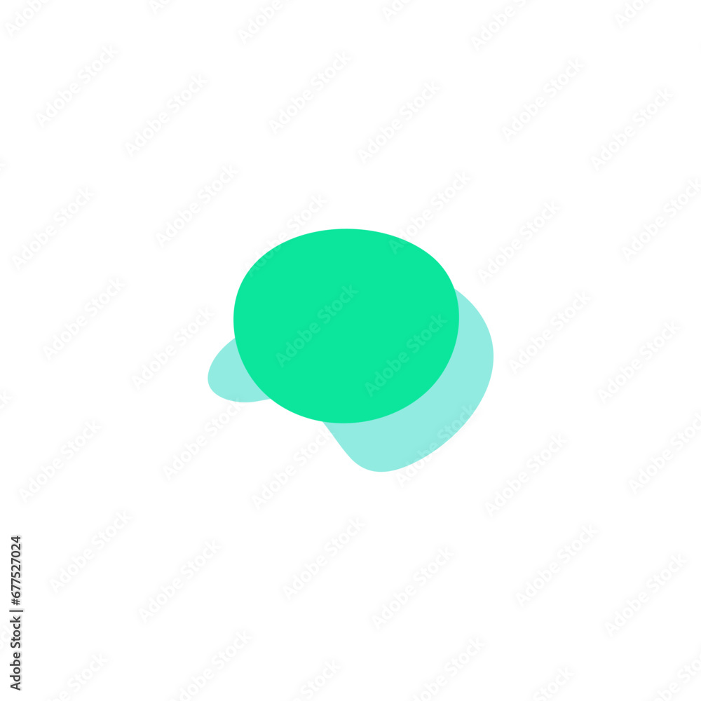 Poster blob set element vector with bright colors illustration