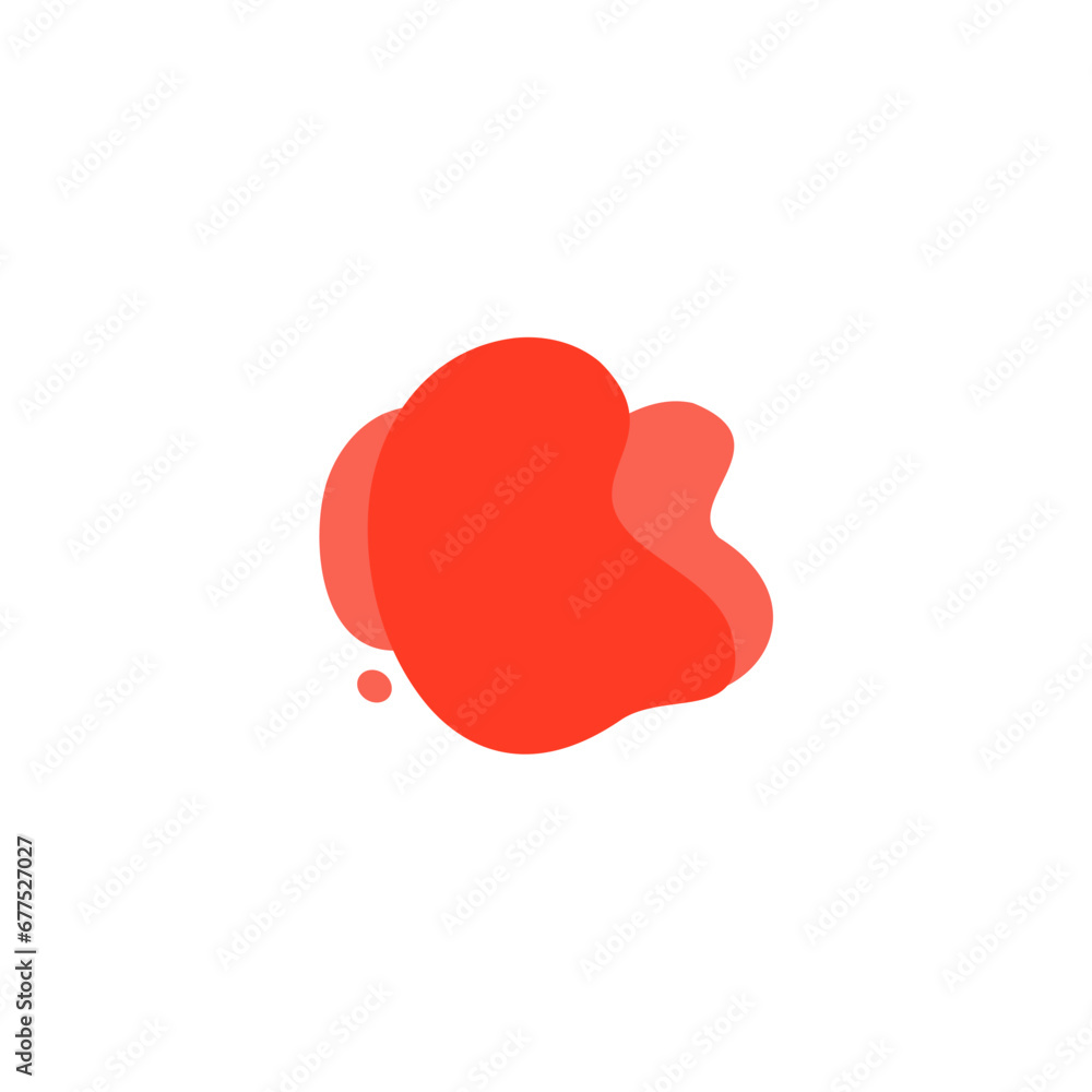 Poster blob set element vector with bright colors graphic