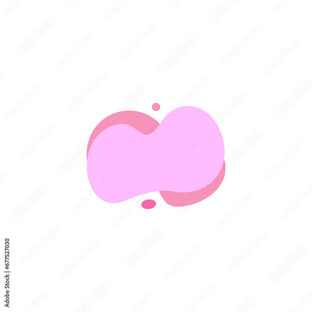 Poster blob set element vector with bright colors decoration