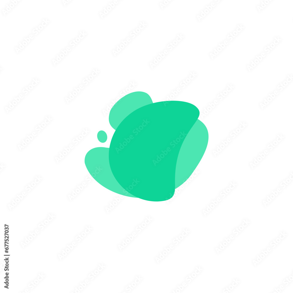 Poster blob set element vector with bright colors collection