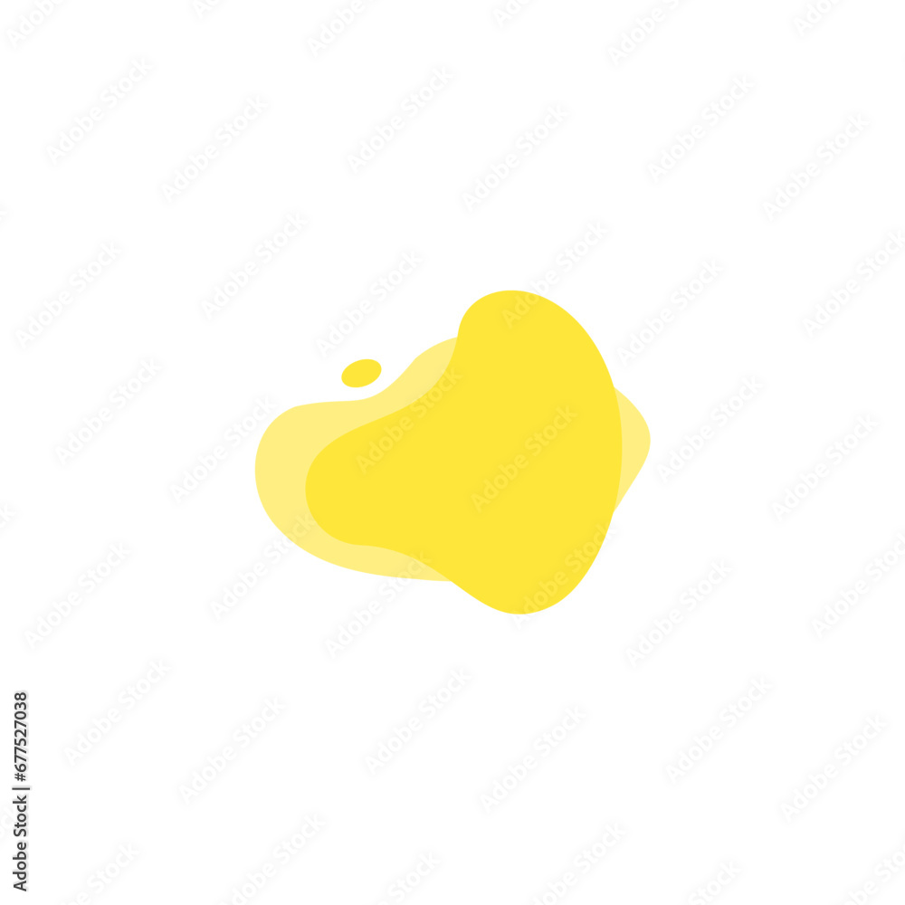 Aufkleber blob set element vector with bright colors splash