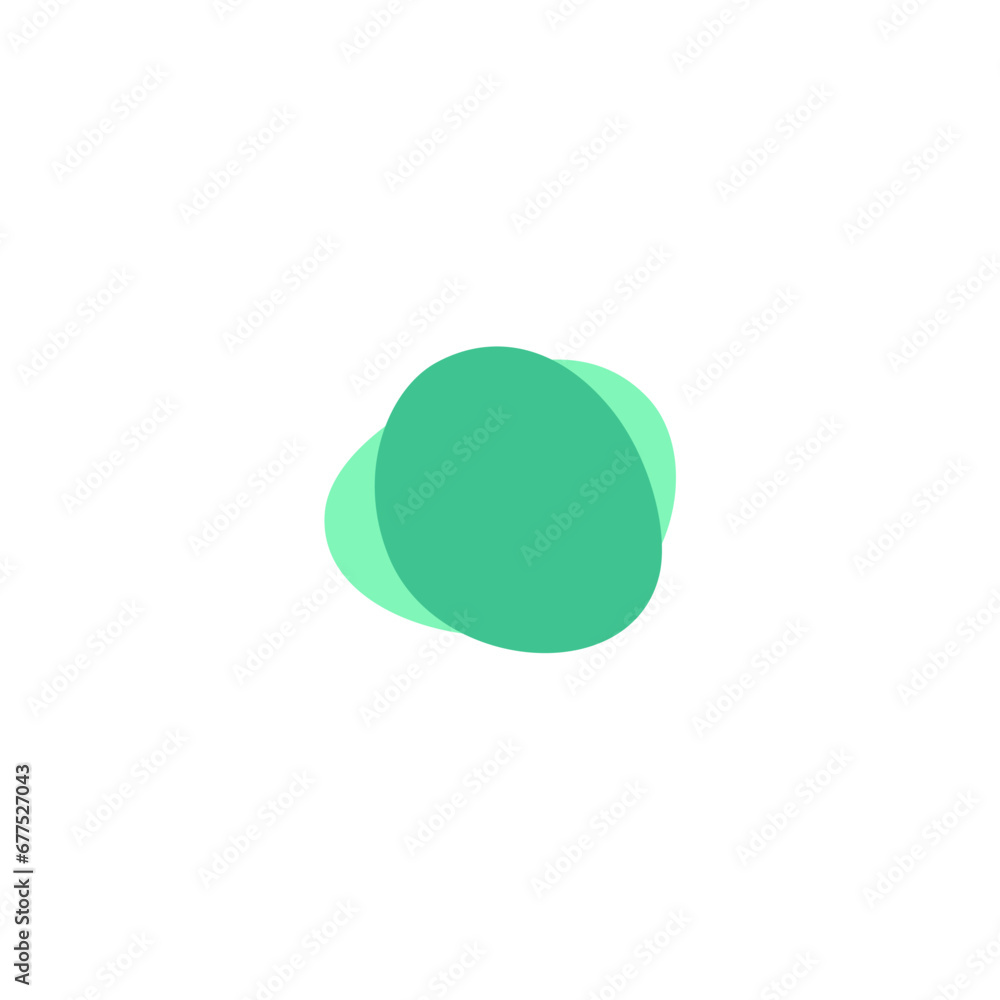 Poster blob set element vector with bright colors trendy
