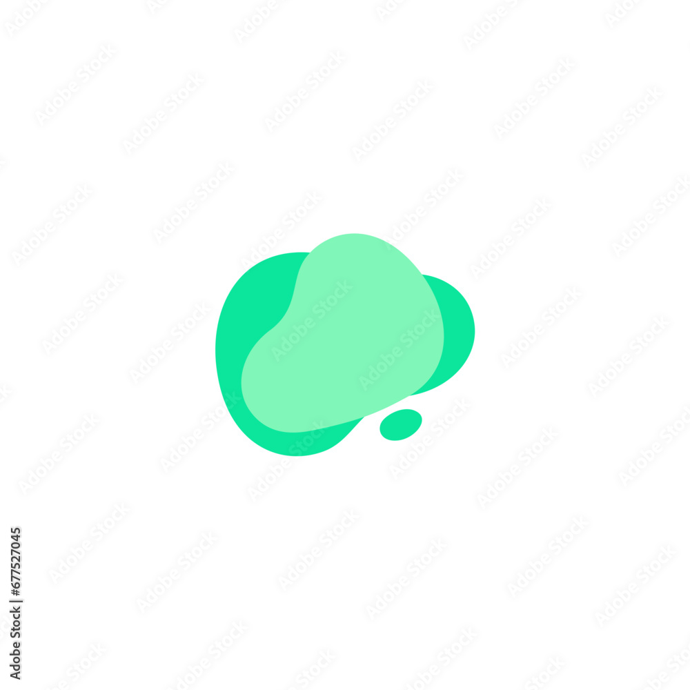 Poster blob set element vector with bright colors template