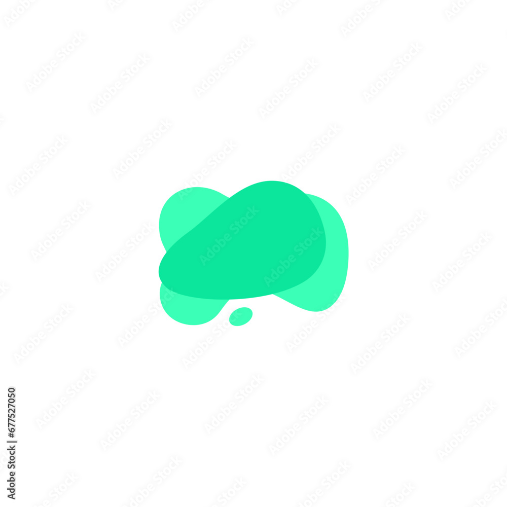 Poster blob set element vector with bright colors round