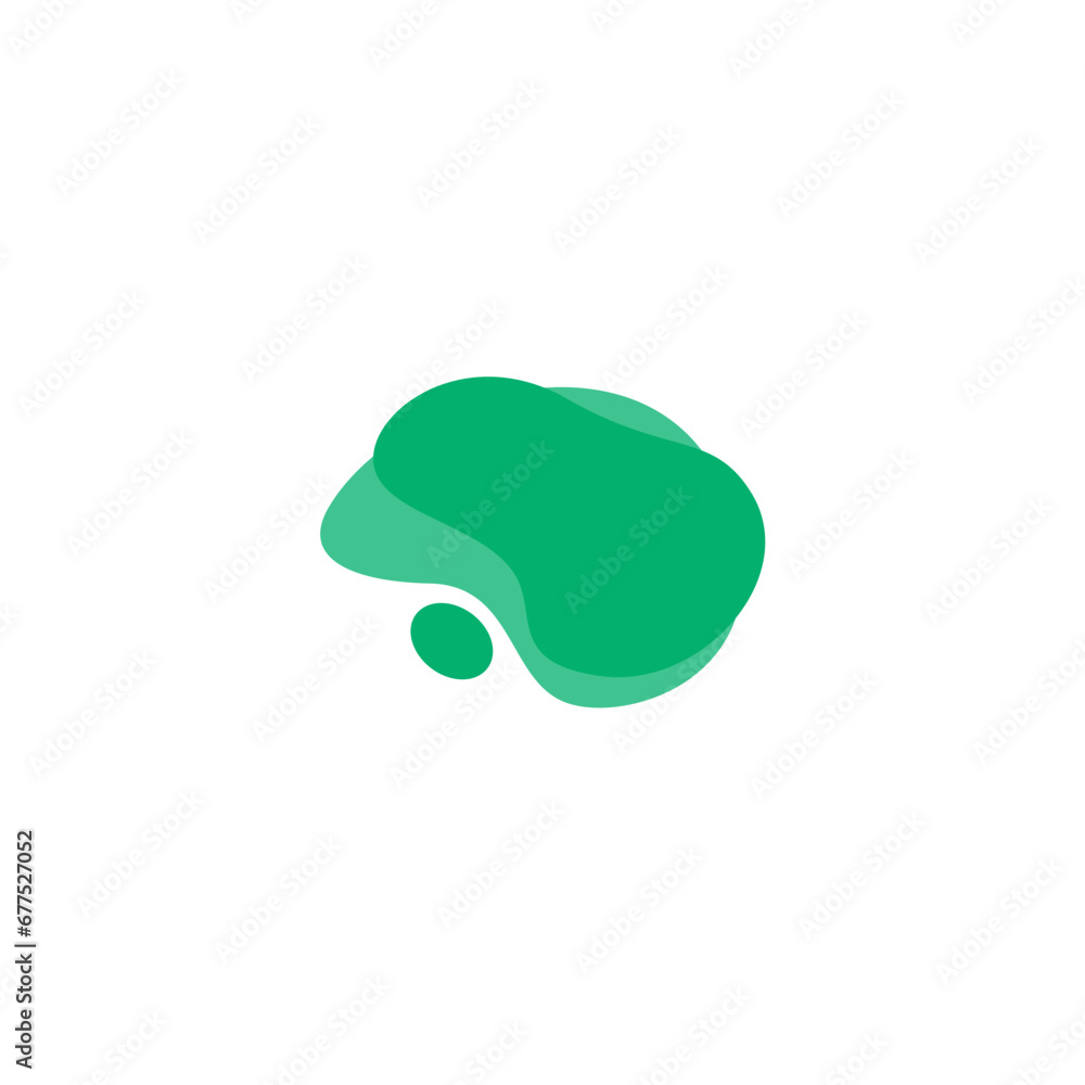 Poster blob set element vector with bright colors wallpaper
