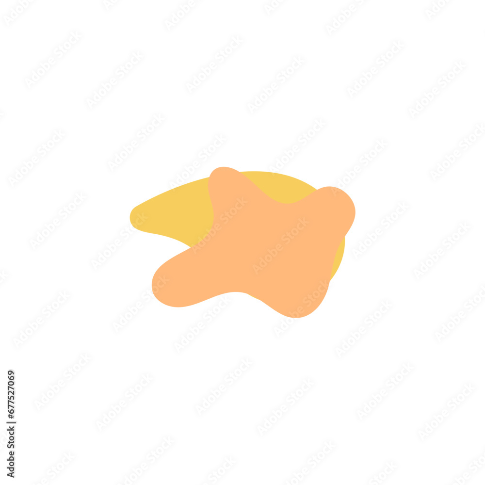 Poster blob set element vector with bright colors colorful