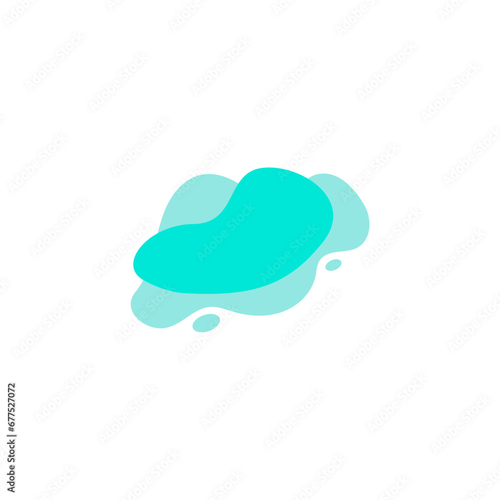 Poster blob set element vector with bright colors abstract