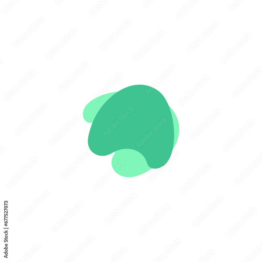 Poster blob set element vector with bright colors vector