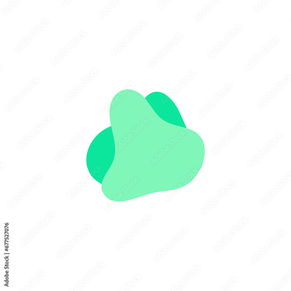 Poster blob set element vector with bright colors bright