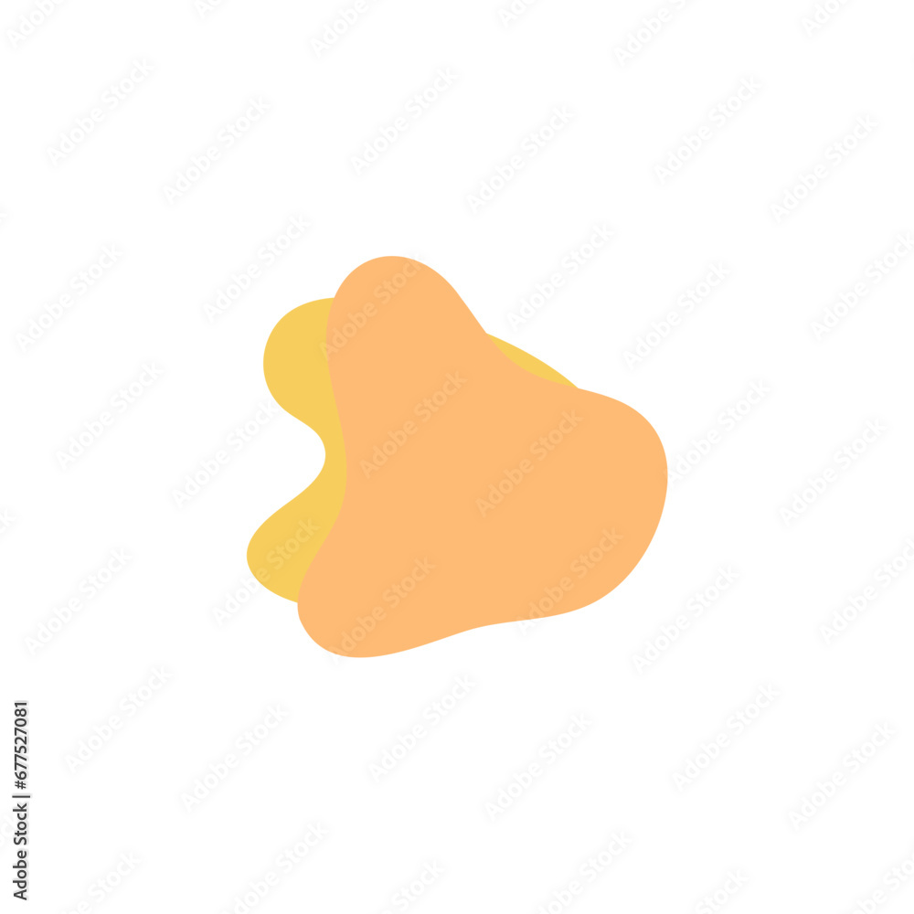 Poster blob set element vector with bright colors isolated