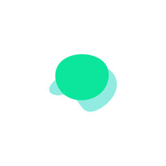 Blob set element vector with bright colors illustration
