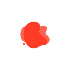 Blob set element vector with bright colors graphic