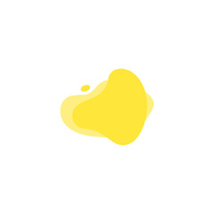 Blob set element vector with bright colors splash