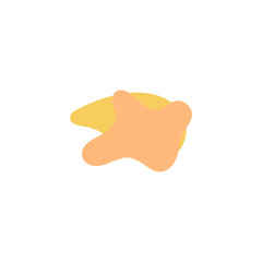 Blob set element vector with bright colors colorful