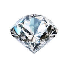 Beautiful diamond isolated on transparent background