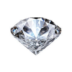Fototapeta premium Beautiful diamond isolated on transparent background
