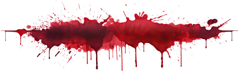 Blood stains cut out