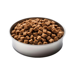Beautiful dog food bowl isolated on transparent background