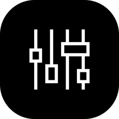 Chart project development icon with black filled line outline style. chart, business, diagram, graphic, graph, concept, data. Vector Illustration