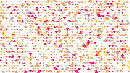 Geometric minimal pattern mosaic. Simple colorful triangle shapes, modern bauhaus banner vector design