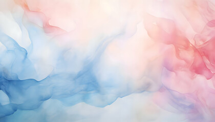Fototapeta na wymiar Abstract pink and blue watercolor background with smoke. Creative pastel background. 