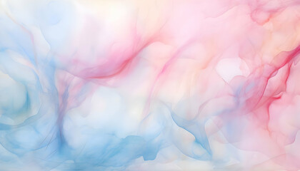 Fototapeta na wymiar Abstract pink and blue watercolor background with smoke. Creative pastel background. 