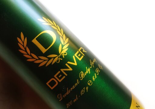 Guwahati, Assam, India - November 12, 2023 : DENVER Hamilton Deodorant contains antimicrobial agents that help control the growth of odor-causing bacteria.