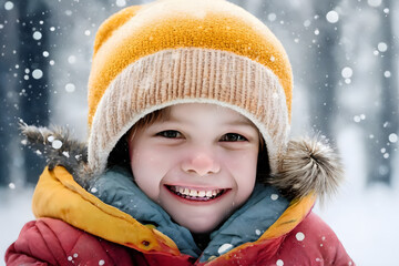 child in winter clothes