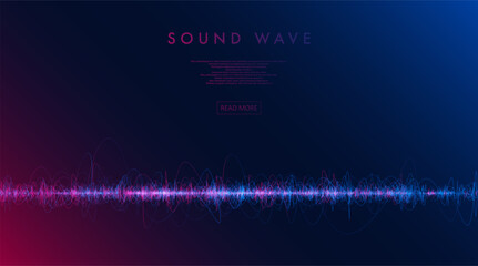 Obraz premium Sound wave poster.