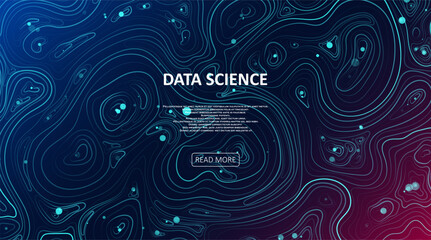 Abstract data transmission visualization.