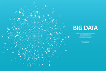 Abstract big data visualization.