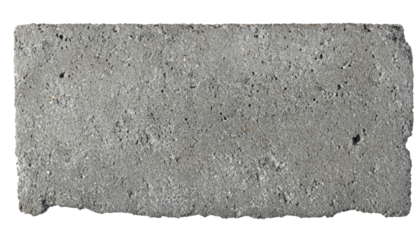 A plain concrete piece on a white background.