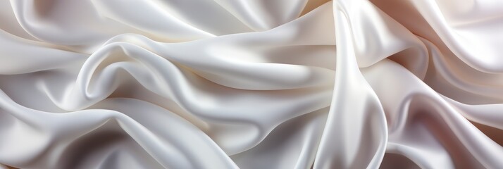 White Fabric Texture Clothes Background Close , Banner Image For Website, Background Pattern Seamless, Desktop Wallpaper