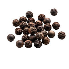 Black pepper isolated on transparent background