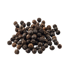 Black pepper isolated on transparent background