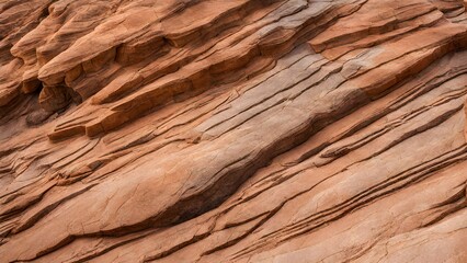 The patterns and textures found in rock formations, cliffs, or geological features.