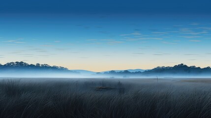 green grass blue morning tranquil illustration environment growth, season rural, plant flora green grass blue morning tranquil