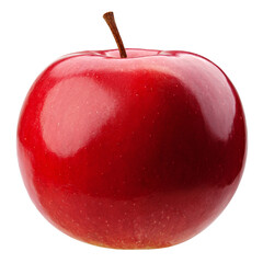 red Apple isolated on white background, full depth of field