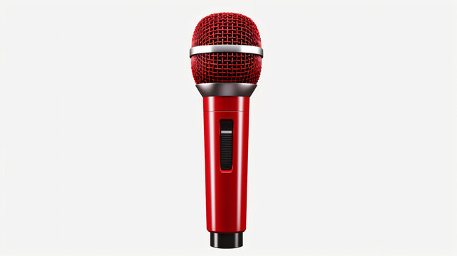 Sonic Power Microphone on Transparent Background.