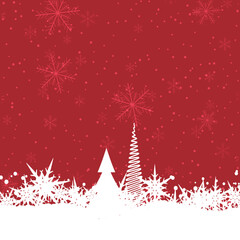Merry Christmas background and Christmas elements vector collection