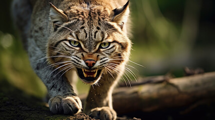Fototapeta premium European wildcats in its natural environment