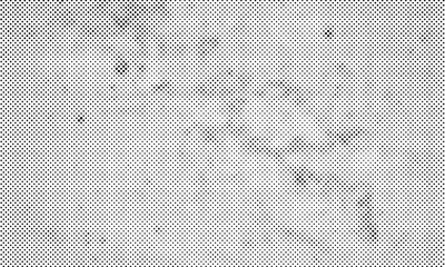 Abstract Dotted Halftone Retro Paper Print Texture Vector Filter with Transparent Background Grayscale - obrazy, fototapety, plakaty
