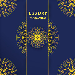 Luxury mandala ornamental round background