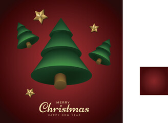 Naklejka premium Merry Christmas background and Christmas elements vector collection