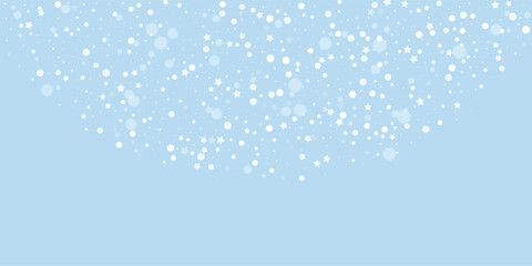 Fototapeta premium Snowy christmas background. Subtle flying snow
