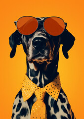 Dog funny breed adorable cute sunglasses animal background pet domestic portrait puppy