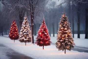 Outdoor Christmas Trees