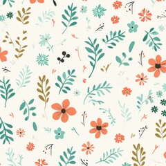 Obraz premium seamless floral pattern