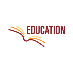 Education logo, education university and college school academy institute club logo. learning logo emblem style
